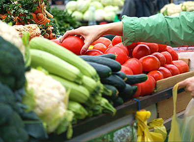 Famers market table
